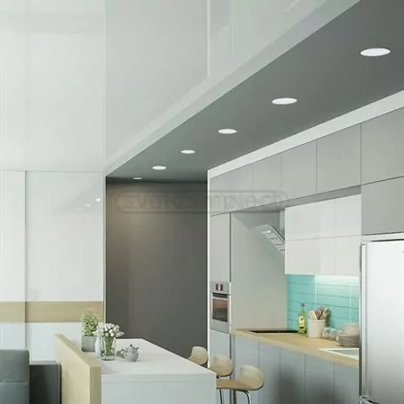 Светильник диодный СВЕТКОМПЛЕКТ SDAL-R 07 7W 3000K  WH (белый) Ø 86mm