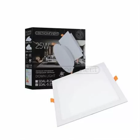 Світильник діодний СВЕТКОМПЛЕКТ SDAL-S 25  25W 4500K WH (білий)  Ø 223mm