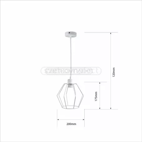 Подвес сетка СВЕТКОМПЛЕКТ LOFT 1820 WH