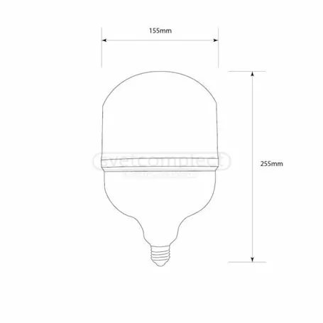 Лампа LED Светкомплект T160 A 55W E27 6000K Лампа LED Светкомплект T160 A 55W E27 6000K