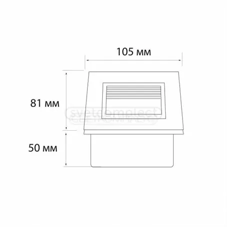 Підсвітка сходів СВЕТКОМПЛЕКТ LDL 12 3W WH