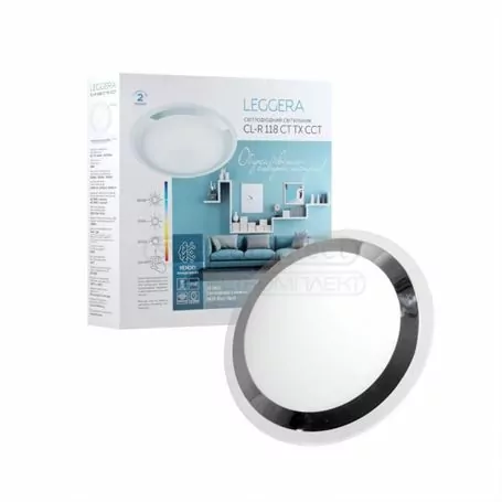Потолочный светодиодный светильник LEGGERA CL-R118 CH TX 18W