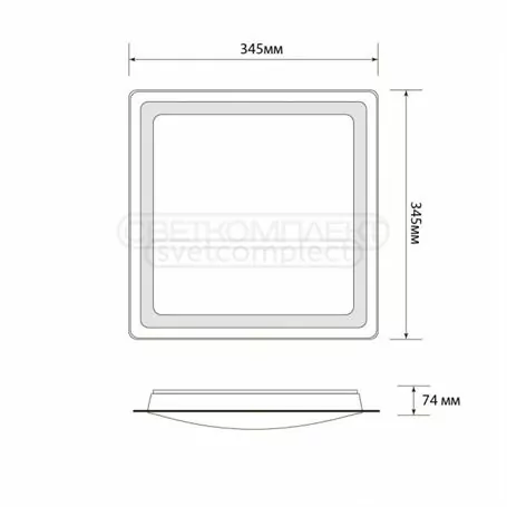 Потолочный светодиодный светильник LEGGERA CL-S118 CH TX 18W