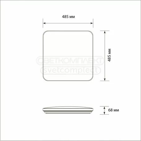Потолочный светодиодный светтльник LEGGERA SKY-S 60W TX CCT