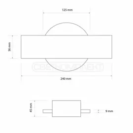 Бра LED СВЕТКОМПЛЕКТ WL-04 R ACR 4W 4000K Білий - упаковка 2 шт.