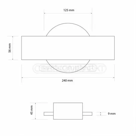 Бра LED СВЕТКОМПЛЕКТ WL-04 R ACR 4W 4000K Білий - упаковка 2 шт. Бра LED СВЕТКОМПЛЕКТ WL-04 R ACR 4W 4000K Білий - упаковка 2 шт.