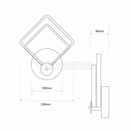 Бра LED СВЕТКОМПЛЕКТ DECO LINE WL22 S 22W 4000K WH