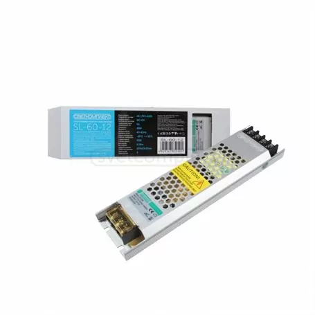Преобразователь тока СВЕТКОМПЛЕКТ SL-60-12 12V 60W 5А