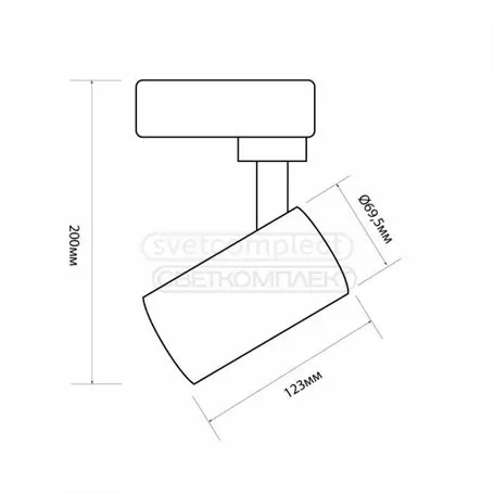 Светильник LED трек СВЕТКОМПЛЕКТ TR-D 020 4200K 20W BK