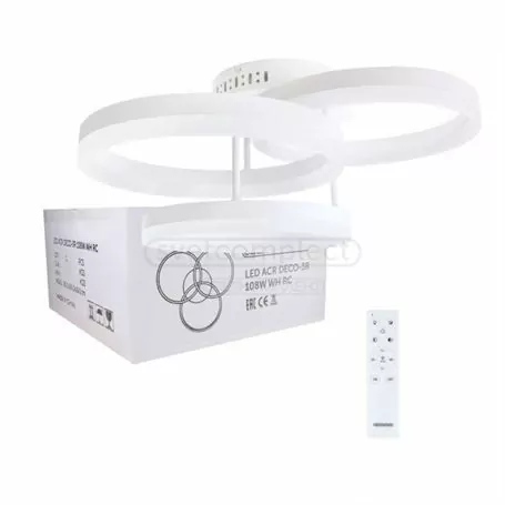 Світильник світлодіодний СВЕТКОМПЛЕКТ LED ACR DECO -3R 108W WH RC