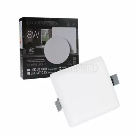Светильник светодиодный СВЕТКОМПЛЕКТ LED JT 08S 8W 4500K WH белый