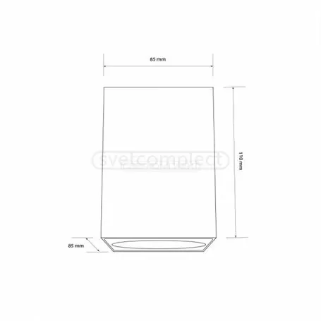 Светильник накладной точечный СВЕТКОМПЛЕКТ SMB-MR16 1184-86 BK черный GU5.3