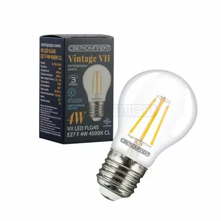 Лампа FIL СВЕТКОМПЛЕКТ VII FLG45 4W E27 4500K