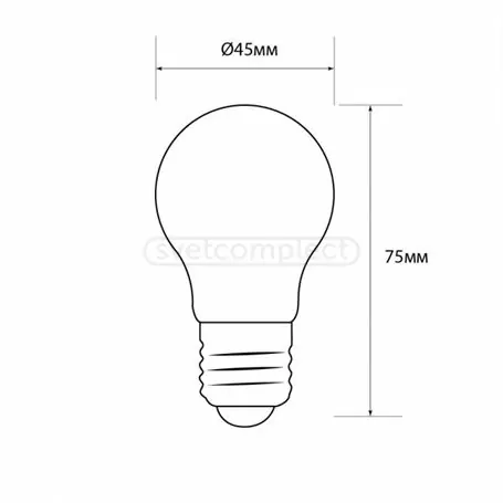 Лампа FIL СВЕТКОМПЛЕКТ VII FLG45 4W E27 4500K