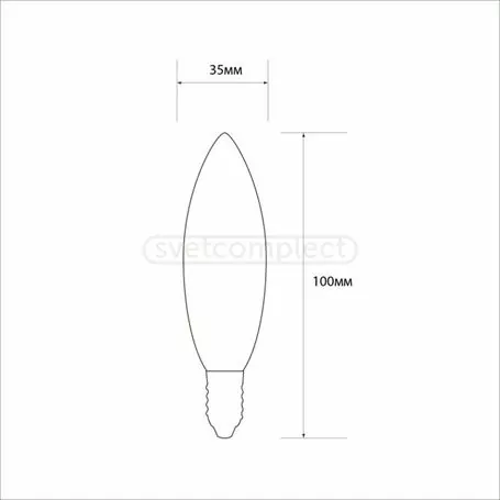 Лампа FIL СВЕТКОМПЛЕКТ VII FLC35 4,5W E14 4500K матова Лампа FIL СВЕТКОМПЛЕКТ VII FLC35 4,5W E14 4500K матова
