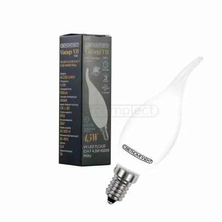 Лампа FIL СВЕТКОМПЛЕКТ VII FLCA35 4,5W E14 4500K матовая