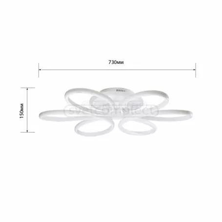 Светильник светлодиодный СВЕТКОМПЛЕКТ DECO LINE MLR7264 90W RGB RC WH Белый