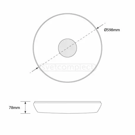 Светильник светодиодный СВЕТКОМПЛЕКТ ILLUMINATOR PLUS M-105 TX 95W + 10W RGB RC TX  с пультом ДУ