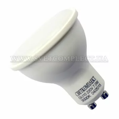 Лампа світлодіодна GU10 Е 7W 3000K 220V