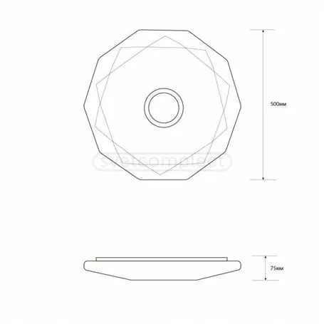 Світильник світлодіодний MF-L 68 RGB TX IR RC з пультом ДК  СВЕТКОМПЛЕКТ Україна