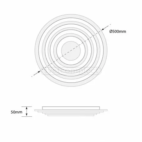 Світильник світлодіодний СВЕТКОМПЛЕКТ LED ACRYLIC 04R 95W WH RC