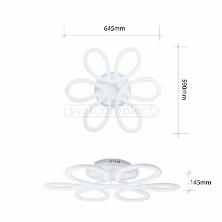 Світильник світлодіодний DECO LINE ML-2R 650 150W RGB RC WH