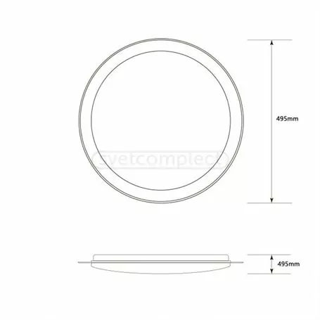 Світильник світлодіодний СВЕТКОМПЛЕКТ RIM - 32 RGB TX IR RC  з пультом ДК