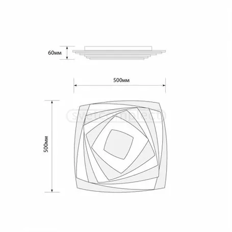 СВІТИЛЬНИК СВІТЛОДІОДНИЙ СВЕТКОМПЛЕКТ LED ACRYLIC 04S 110W RGB WH RC