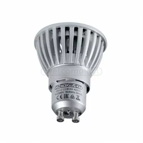 ЛАМПА LED СВЕТКОМПЛЕКТ LED GU10 COB 6W 4500K