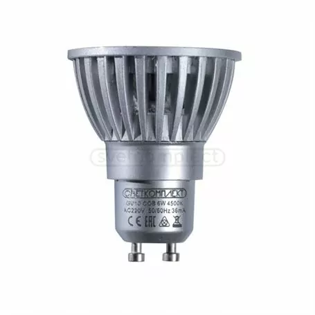 ЛАМПА LED СВЕТКОМПЛЕКТ LED GU10 COB 6W 4500K