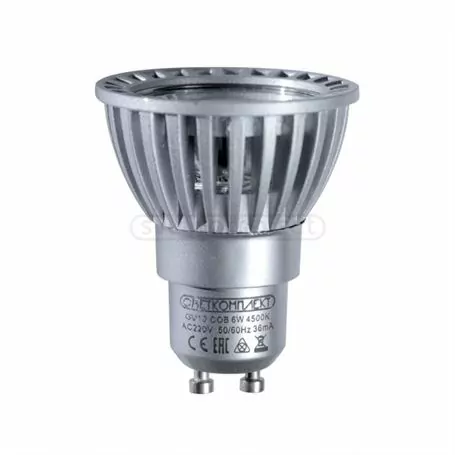 ЛАМПА LED СВЕТКОМПЛЕКТ LED GU10 COB 6W 4500K