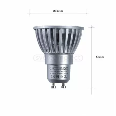 ЛАМПА LED СВЕТКОМПЛЕКТ LED GU10 COB 6W 4500K