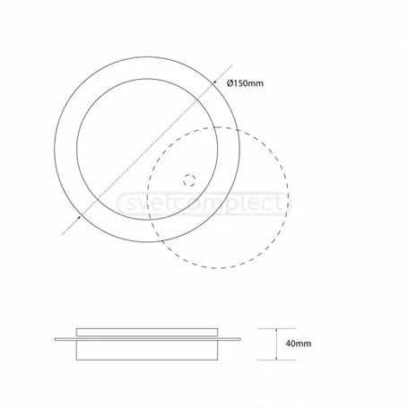 СВІТИЛЬНИК СВІТЛОДІОДНИЙ СВЕТКОМПЛЕКТ LED WL TR1 WH БІЛИЙ