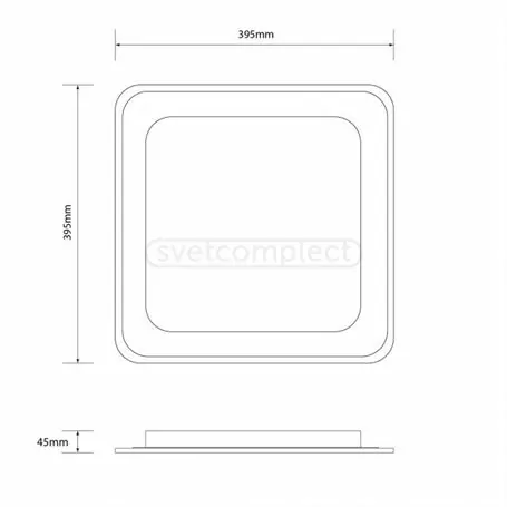 СВІТИЛЬНИК СВІТЛОДІОДНИЙ СВЕТКОМПЛЕКТ LED ACR 3939 S 65W RC