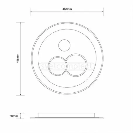 СВЕТИЛЬНИК СВЕТОДИОДНЫЙ СВЕТКОМПЛЕКТ LED ACR 4838 3R 85W RC