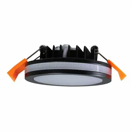 СВІТИЛЬНИК СВІТЛОДІОДНИЙ ТОЧКОВИЙ СВЕТКОМПЛЕКТ LED SDF 07R 7W 4500K BK ЧОРНИЙ
