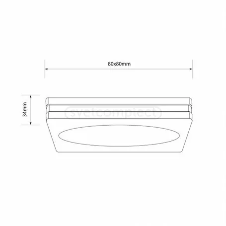 СВІТИЛЬНИК СВІТЛОДІОДНИЙ ТОЧКОВИЙ СВЕТКОМПЛЕКТ LED SDF 07S 7W 4500K WH БІЛИЙ