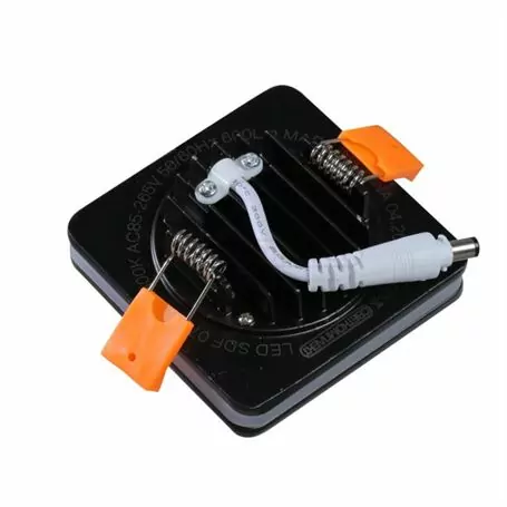 СВІТИЛЬНИК СВІТЛОДІОДНИЙ ТОЧКОВИЙ СВЕТКОМПЛЕКТ LED SDF 07S 7W 4500K BK ЧОРНИЙ