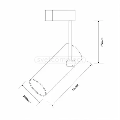 СВІТИЛЬНИК ТРЕКОВИЙ СВЕТКОМПЛЕКТ TR 805 GU10 WH БІЛИЙ