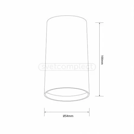 Светильник накладной точечный SM-MR 1054 GU5.3 черный