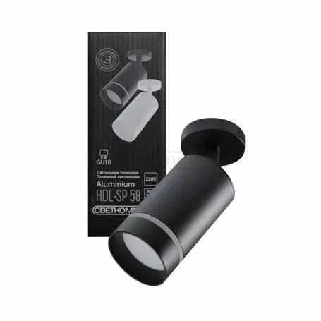 Світильник точковий накладний поворотний HDL-SP 58 GU10 WH HDL-SP 58 BK