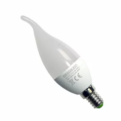 Лампа світлодіодна LED CA37 E14 A 5W 3000К