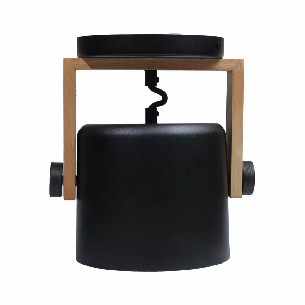 Бра LOFT WLC 160 E27 1x40W wood + BK чорний