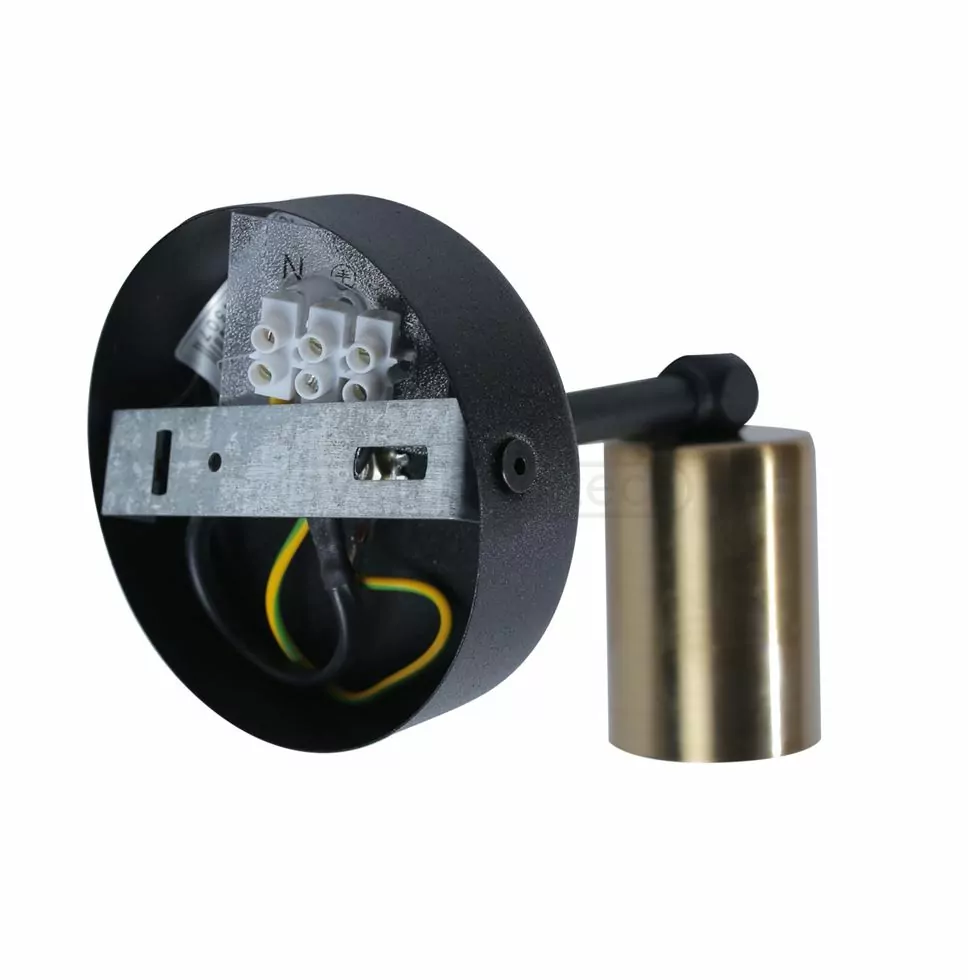 Бра AS 8814 LOFT E27 1x40W BK+AB чорний+бронза