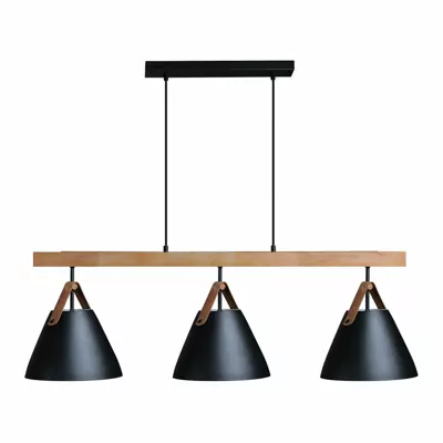 Підвіс LOFT RL 1000 D-260 leather WD Е27 3x40W BK чорний