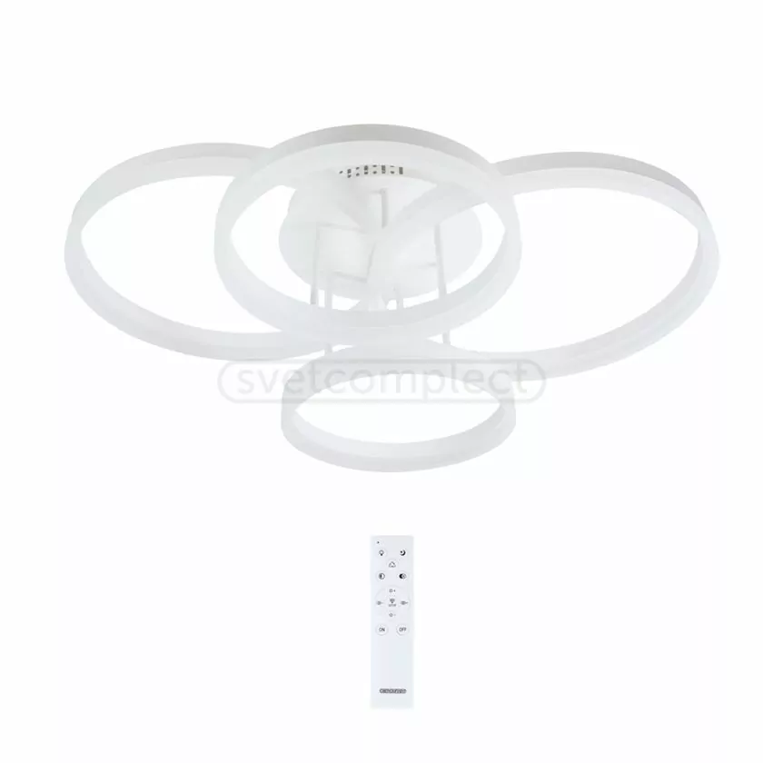 Світильник світлодіодний СВЕТКОМПЛЕКТ LED ACR DECO -4R 118W WH RC Білий з пультом ДУ