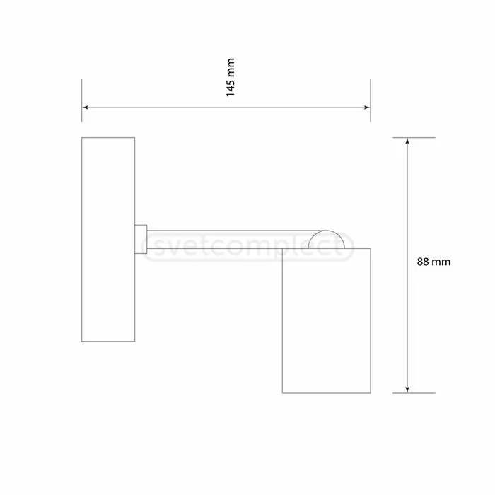 Бра AS 8814 LOFT E27 1x40W BK+AB чорний+бронза