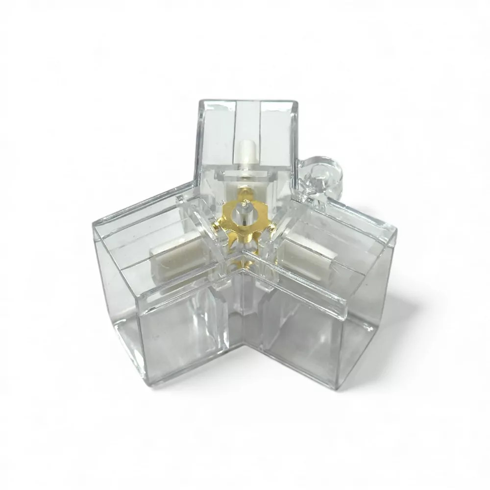 З'єднувач на три виходи SOTA,пластик,прозорий LIGHT SET(для формування в одну систему)