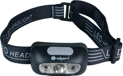 Ліхтар налобний LED SP0304 DPM 250Лм, 1100MAh, пластик, чорн.